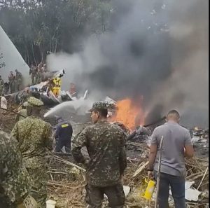 Tragedia aérea en Colombia: ascienden a 68 los fallecidos tras accidente de avión militar